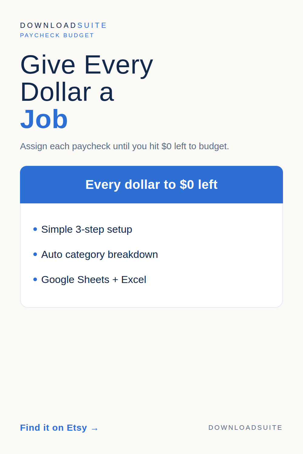 Paycheck Budget Spreadsheet